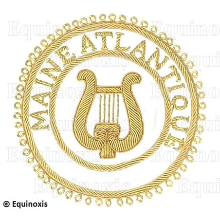 Badge / Macaron GLNF – Grande tenue provinciale – Grand Organiste – Maine Atlantique – Brodé main